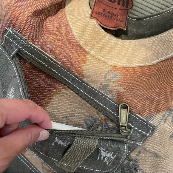 Cute Bohemian Tote Bag by Uchi, NWT - Picture 3 of 6